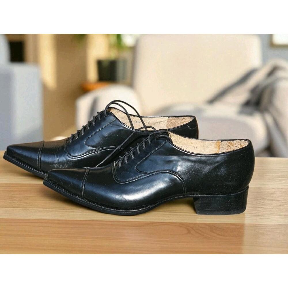 Bed Stu Mens Cap Toe Shoes Black Size 10